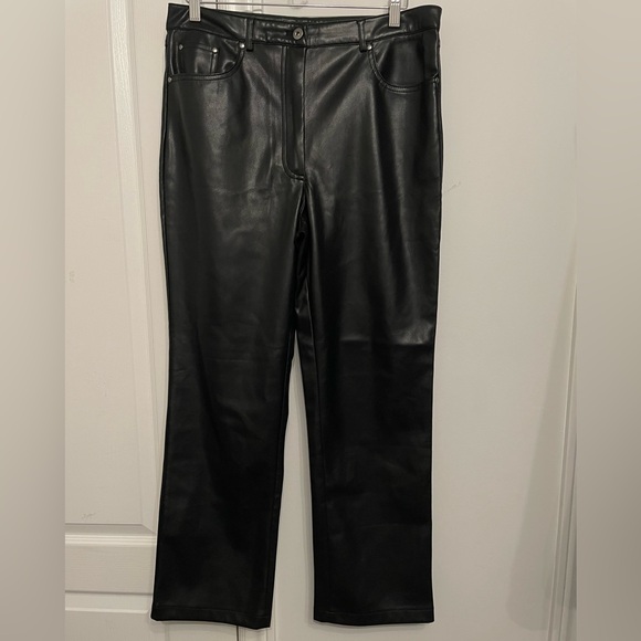 7 for All Mankind Faux Leather Pants - Picture 3 of 6